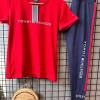 Kırmızı T-Shirt & Lacivert Tayt Takım
