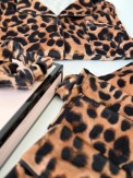 Leopar Desen Kadife Pijama Takımı