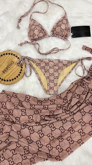 3'lü Pareolu Bikini Set