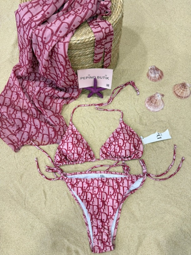 3'lü Pareolu Bikini Set