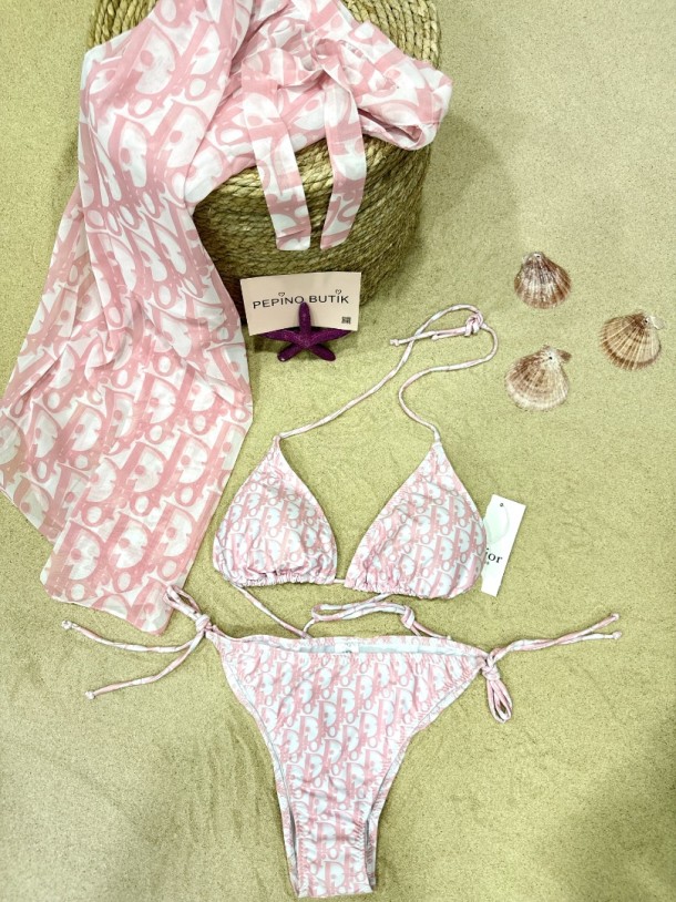 3'lü Pareolu Bikini Set