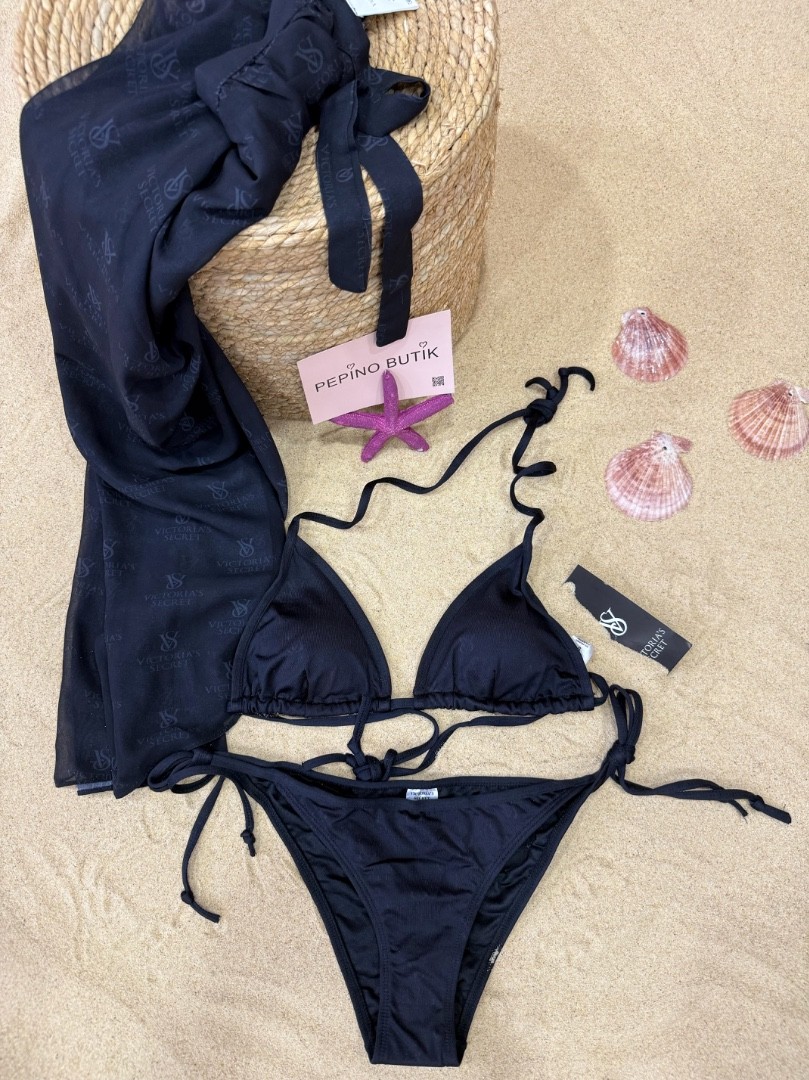 3’lü Bikini Pareo Set