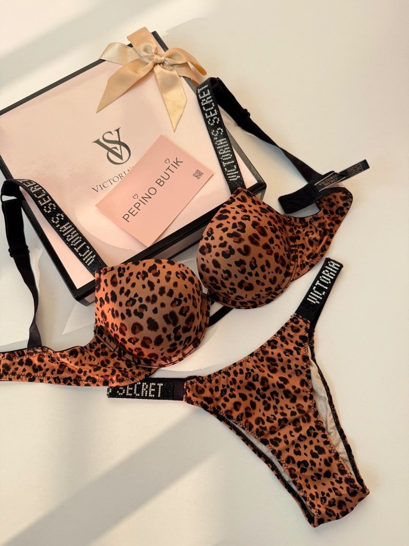 Leopar Desenli Taşlı Süten Takımı
