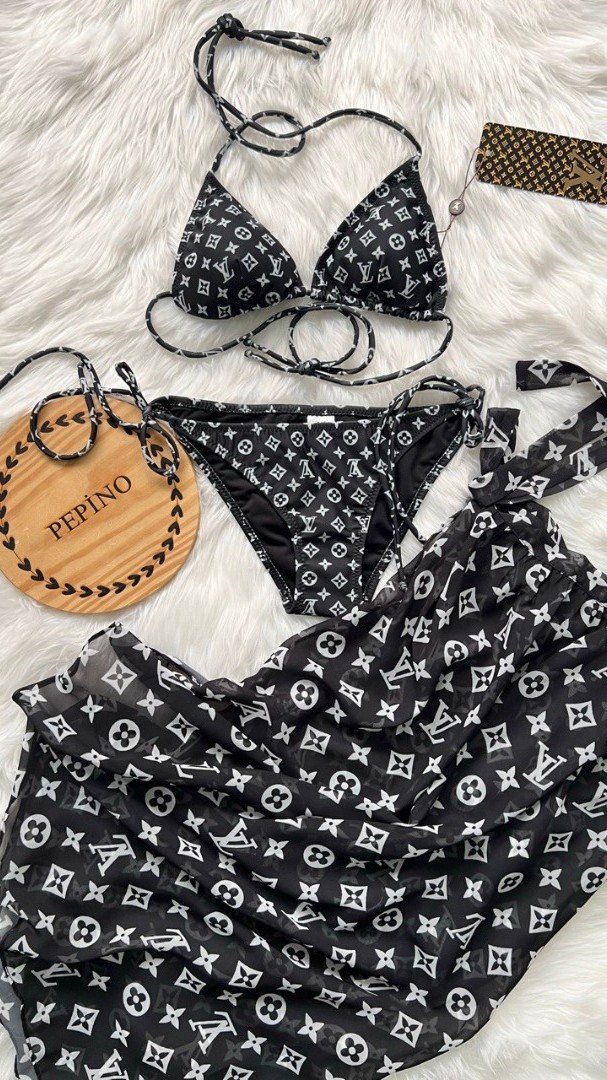 3'lü Pareolu Bikini Set