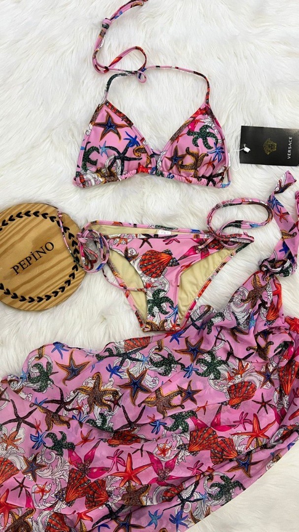 3'lü Pareolu Bikini Set