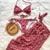 3'lü Pareolu Bikini Set