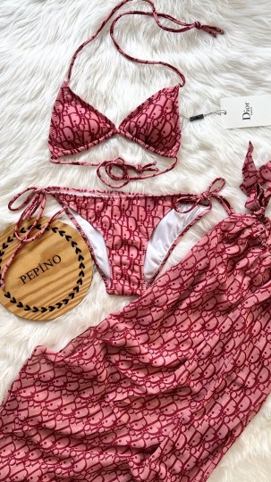 3'lü Pareolu Bikini Set