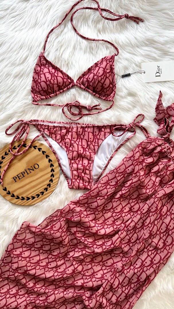3'lü Pareolu Bikini Set