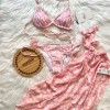 3'lü Pareolu Bikini Set