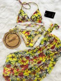 3'lü Pareolu Bikini Set