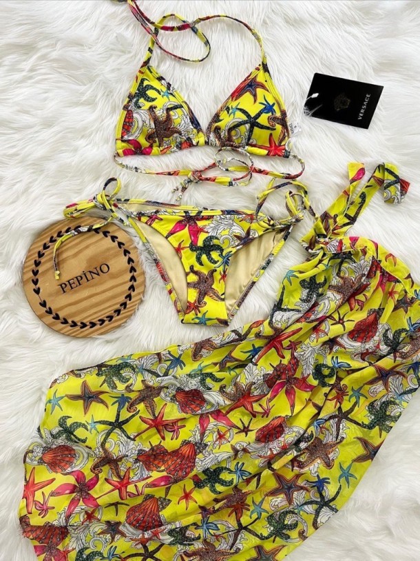 3'lü Pareolu Bikini Set