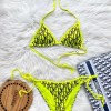 Neon Sarı Bikini Takım
