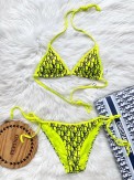 Neon Sarı Bikini Takım