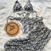 3'lü Pareolu Bikini Set