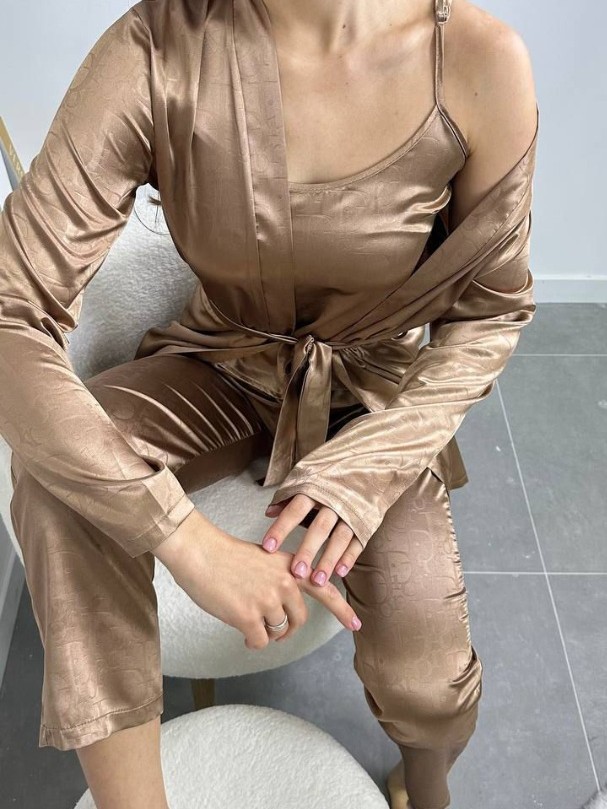 3'Lü Vizon İpek Saten Set