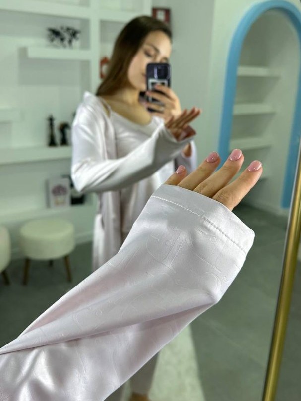 3'Lü Pudra İpek Saten Set