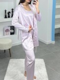 3'Lü Pudra İpek Saten Set